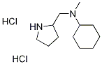 N-Methyl-N-(2-pyrrolidinylmethyl)cyclohexanaminedihydrochloride Struktur