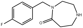 4-(4-Fluorobenzyl)-1,4-diazepan-5-one Struktur