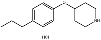 4-(4-Propylphenoxy)piperidine hydrochloride Struktur