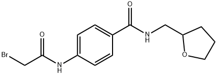 4-[(2-Bromoacetyl)amino]-N-(tetrahydro-2-furanylmethyl)benzamide Struktur