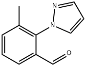 3-Methyl-2-(1H-pyrazol-1-yl)benzaldehyde Struktur