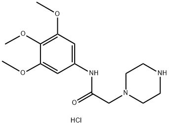 1-piperazineacetamide, N-(3,4,5-trimethoxyphenyl)- Struktur