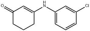 2-cyclohexen-1-one, 3-[(3-chlorophenyl)amino]- Struktur