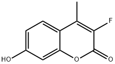 3-Fluoro-7-hydroxy-4-methyl-2H-chromen-2-one Struktur