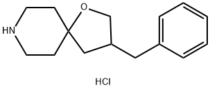 3-Benzyl-1-oxa-8-azaspiro[4.5]decane hydrochloride Struktur