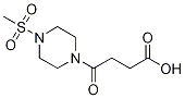 4-[4-(Methylsulfonyl)piperazin-1-yl]-4-oxobutanoic acid Struktur