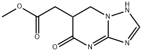 Methyl (5-oxo-4,5,6,7-tetrahydro[1,2,4]triazolo-[1,5-a]pyrimidin-6-yl)acetate Struktur