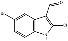 5-Bromo-2-chloro-1H-indole-3-carbaldehyde Struktur