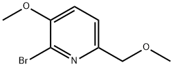 2-Bromo-3-methoxy-6-(methoxymethyl)pyridine Struktur