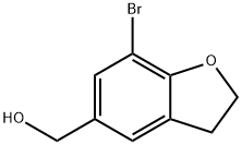 (7-Bromo-2,3-dihydro-1-benzofuran-5-yl)methanol Struktur