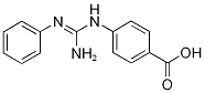 4-(Phenylcarbamimidamido)benzoic acid Struktur