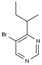 5-Bromo-4-(sec-butyl)pyrimidine Structure