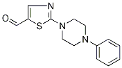 2-(4-Phenylpiperazin-1-yl)-1,3-thiazole-5-carboxaldehyde Struktur