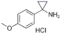 1-Amino-1-(4-methoxyphenyl)cyclopropane hydrochloride, 4-(1-Aminocycloprop-1-yl)anisole hydrochloride Struktur