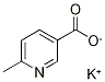 Potassium 6-methylnicotinate Struktur