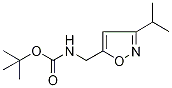 5-(Aminomethyl)-3-isopropylisoxazole, N-BOC protected Struktur