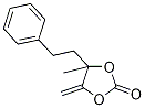 4-Methyl-5-methylene-4-(2-phenylethyl)-1,3-dioxolan-2-one Struktur