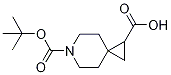 6-Aza-6-(tert-butoxycarbonyl)spiro[2.5]octane-1-carboxylic acid Struktur