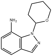 1-(Tetrahydro-2H-pyran-2-yl)-1H-indazol-7-amine Struktur