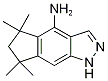 1,5,6,7-Tetrahydro-5,5,7,7-tetramethylcyclopenta[f]indazol-4-amine Struktur