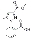 Methyl 1-(2-carboxyphenyl)-5-methyl-1H-pyrazole-3-carboxylate Struktur