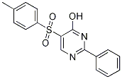 4-Hydroxy-5-[(4-methylphenyl)sulphonyl]-2-phenylpyrimidine Struktur