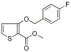 Methyl 3-[(4-fluorobenzyl)oxy]thiophene-2-carboxylate Struktur