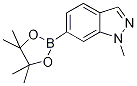 1-methyl-6-(4,4,5,5-tetramethyl-1,3,2-dioxaborolan-2-yl)-1H-indazole Struktur