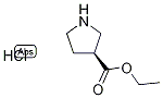 (S)-ethyl pyrrolidine-3-carboxylate hydrochloride Struktur