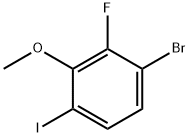 3-Bromo-2-fluoro-6-iodoanisole Struktur