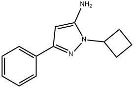 1-Cyclobutyl-3-phenyl-1H-pyrazol-5-amine Struktur