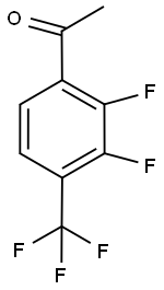 1-[2,3-Difluoro-4-(trifluoromethyl)phenyl]ethan-1-one Struktur