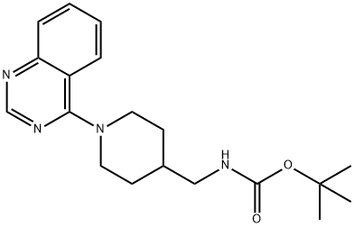 tert-Butyl N-{[1-(quinazolin-4-yl)piperidin-4-yl]methyl}carbamate Struktur