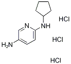 N2-Cyclopentylpyridine-2,5-diamine trihydrochloride Struktur