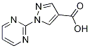 1-(pyrimidin-2-yl)-1H-pyrazole-4-carboxylic acid Struktur