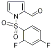 1-[(2,4-difluorophenyl)sulphonyl]-1H-pyrrole-2-carboxaldehyde Struktur