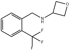 N-[2-(Trifluoromethyl)benzyl]oxetan-3-amine Struktur