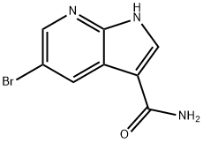 5-Bromo-1H-pyrrolo[2,3-b]pyridine-3-carboxamide Struktur