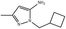 1-(Cyclobutylmethyl)-3-methyl-1H-pyrazol-5-amine Struktur