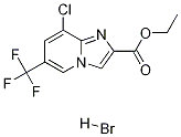 Ethyl 8-chloro-6-(trifluoromethyl)imidazo[1,2-a]pyridine-2-carboxylate hydrobromide Struktur