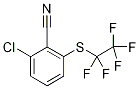 2-Chloro-6-[(pentafluoroethyl)sulphanyl]benzonitrile Struktur