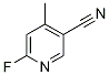 6-Fluoro-4-methylpyridine-3-carbonitrile, 3-Cyano-6-fluoro-4-methylpyridine Struktur