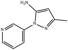 3-Methyl-1-(pyridin-3-yl)-1H-pyrazol-5-amine Struktur