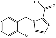 1-(2-Bromobenzyl)-1H-imidazole-2-carboxylic acid Struktur