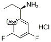 (R)-3,5-Difluoro-alpha-ethylbenzylamine hydrochloride Struktur