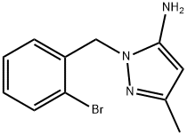 1-(2-Bromobenzyl)-3-methyl-1H-pyrazol-5-amine Struktur