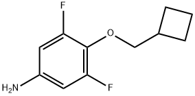 4-(Cyclobutylmethoxy)-3,5-difluorobenzenamine Struktur