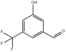 3-ヒドロキシ-5-(トリフルオロメチル)ベンズアルデヒド 化學(xué)構(gòu)造式