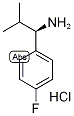 (R)-4-Fluoro-alpha-isopropylbenzylamine hydrochloride Struktur