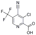 2-Carboxy-3-chloro-4-cyano-5-(trifluoromethyl)pyridine, 3-Chloro-4-cyano-5-(trifluoromethyl)picolinic acid Struktur